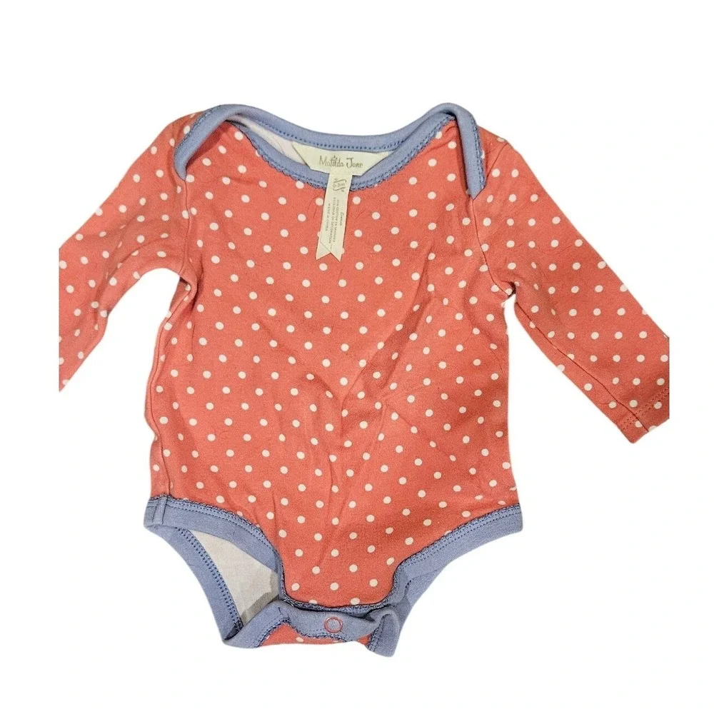 Matilda Jane Baby Bodysuit Bundle‎ 0-3 Months Polka Dot Stripe Floral Infant Set